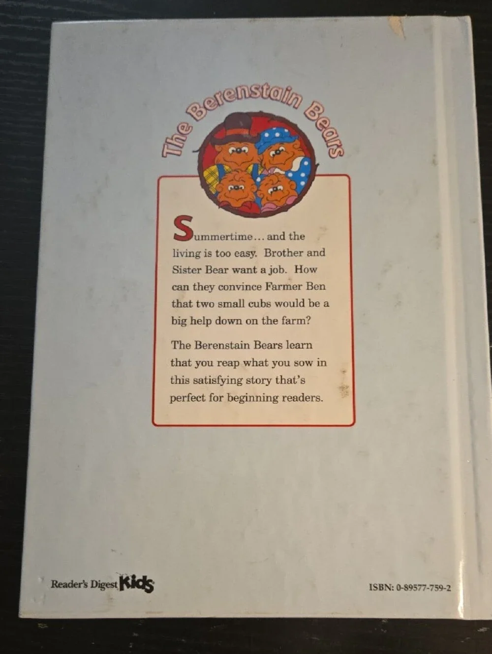 2 THE BERENSTAIN BEARS BOOKS  Visit Uncle Tex And Summer Job